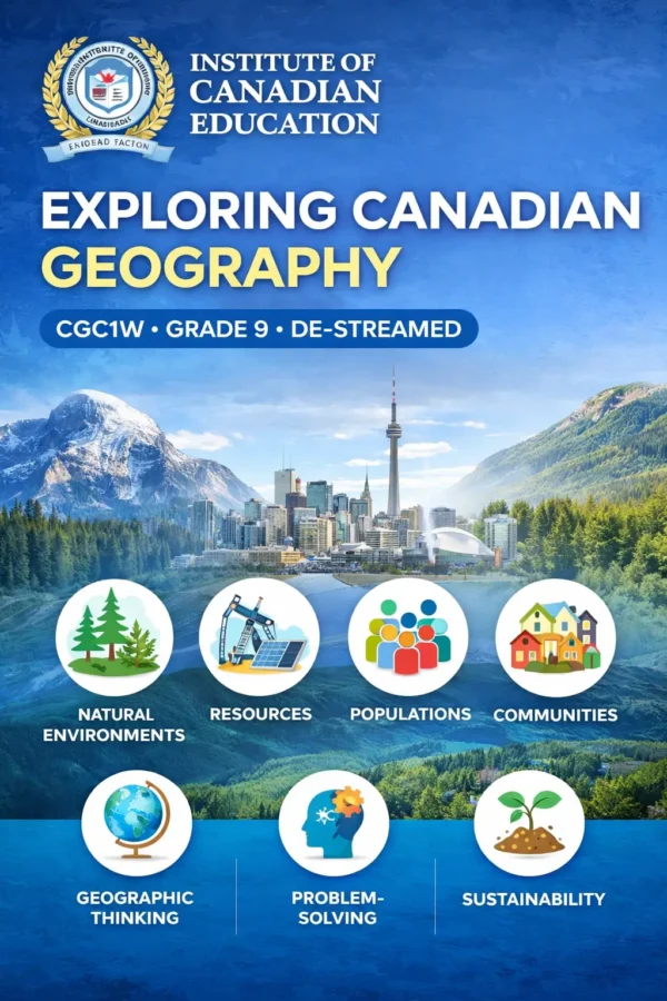 x CGC1W - Exploring Canadian Geography